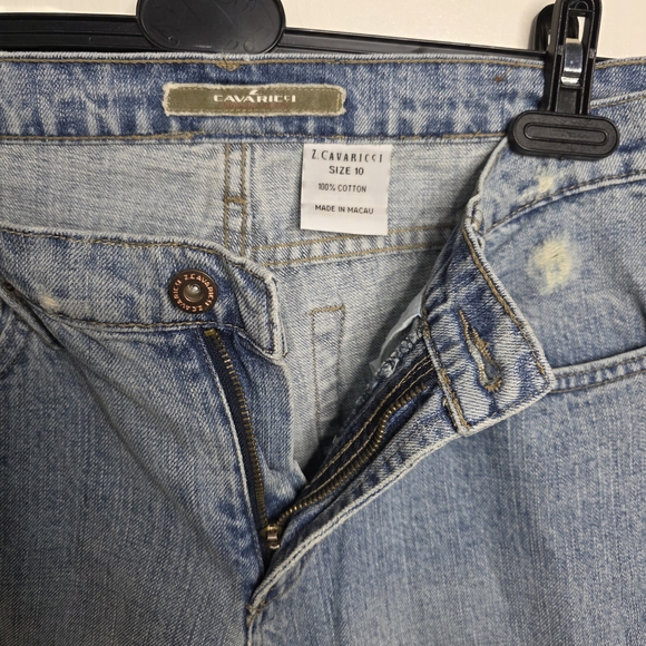 *2 For $30* Z. Cavaricci Blue Straight Leg Vintage Jeans w/ Embroidered Accents - Picture 12 of 14